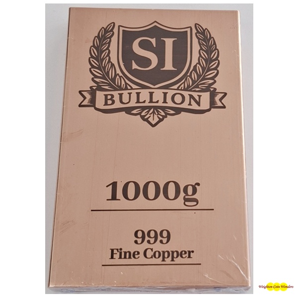 (image for) 1 Kilo Copper Bar - S&I Bullion