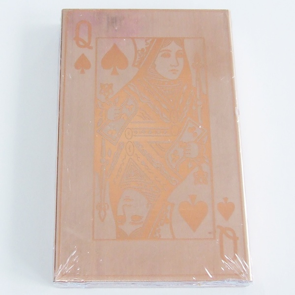 (image for) COPY 1 Kilo S&I Bullion Copper Bar - PLAYING CARDS Queen of Spades