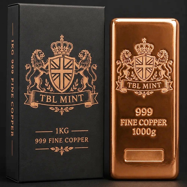 (image for) 1 Kilo Copper Bar - TBL Mint