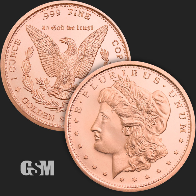 (image for) 1oz Copper Round - MORGAN