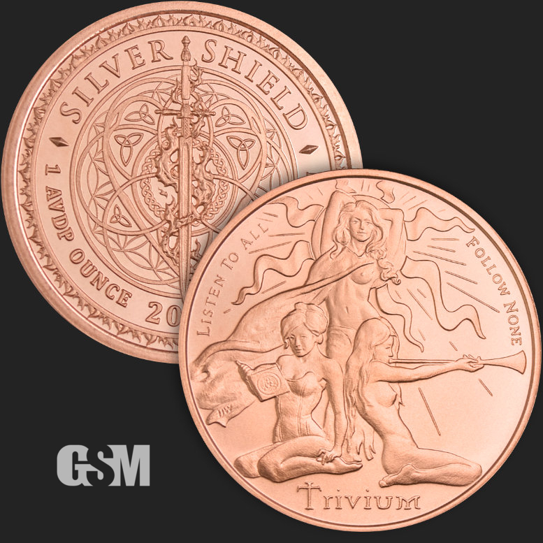 (image for) 1oz Copper Round - TRIVIUM GIRLS