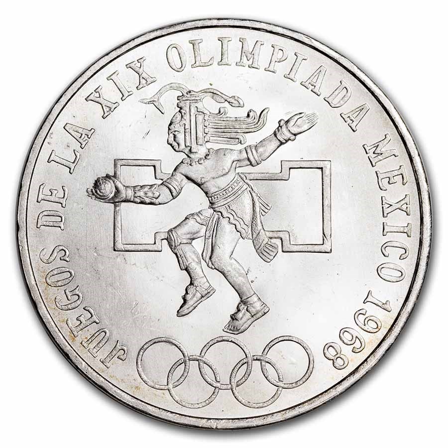 (image for) 1968 Mexico Silver 25 Pesos - Summer Olympics Mexico City