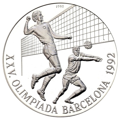 (image for) 1992 CUBA 10 Pesos Silver Proof - Barcelona Olympics