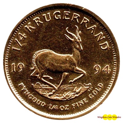 (image for) 1994 Gold 1/4oz KRUGERRAND
