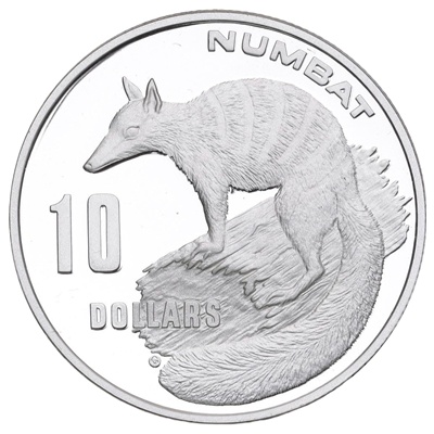 (image for) 1995 $10 Silver Proof - Australia’s Endangered Species - Numbat