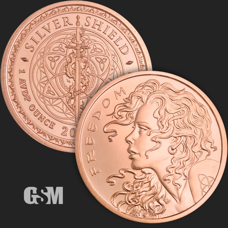 (image for) 1oz Copper Round - FREEDOM