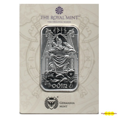 (image for) 1oz Silver Bar - THE NORSE GODS - ODIN