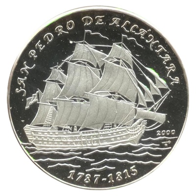 (image for) 2000 CUBA 10 Pesos Silver Proof - "San Pedro de Alcántara"