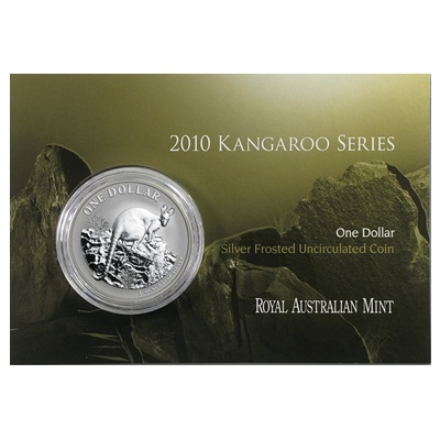 (image for) 2010 1oz Silver KANGAROO (Display Card)