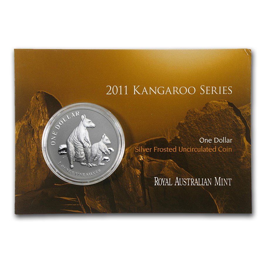 2011 1oz Silver KANGAROO - Allied Rock-Wallaby (Display Card) (image for) 2011 1oz Silver KANGAROO - Allied Rock-Wallaby (Display Card)