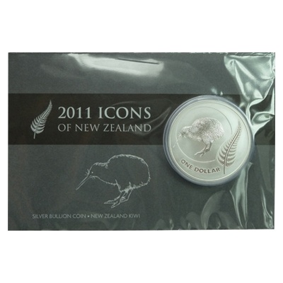 (image for) 2011 Silver 1oz KIWI - Kowhai Coin - Blister Pack