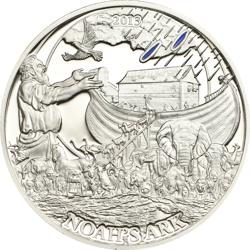 (image for) 2013 Palau 1/2oz Silver Proof - Biblical Stories - ARC OF NOAH
