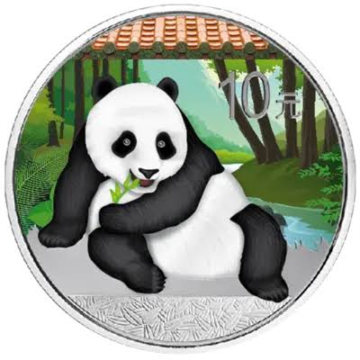 (image for) 2015 1oz Silver PANDA - Colour Highlighted