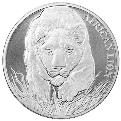 (image for) 2017 Chad 1oz Silver Coin - AFRICAN LION