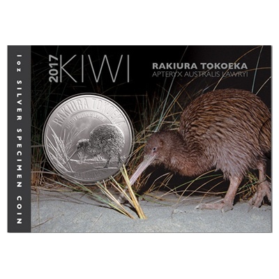(image for) 2017 Kiwi Silver Coin - Rakiura Tokoeka - Blister Pack