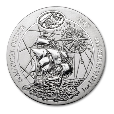 (image for) 2017 Rwanda 1oz Silver Nautical Ounce Series - SANTA MARIA
