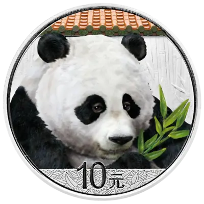 2018 30g Silver PANDA - Colour Highlighted (image for) 2018 30g Silver PANDA - Colour Highlighted