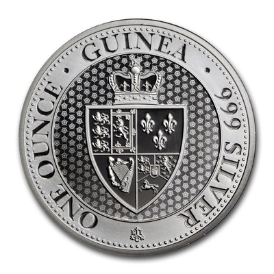 (image for) 2018 Saint Helena 1oz Silver Coin - £1 SPADE GUINEA SHIELD