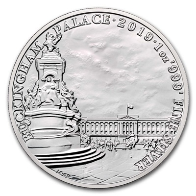 (image for) 2019 1oz Silver Coin - Landmarks of Britain - BUCKINGHAM PALACE