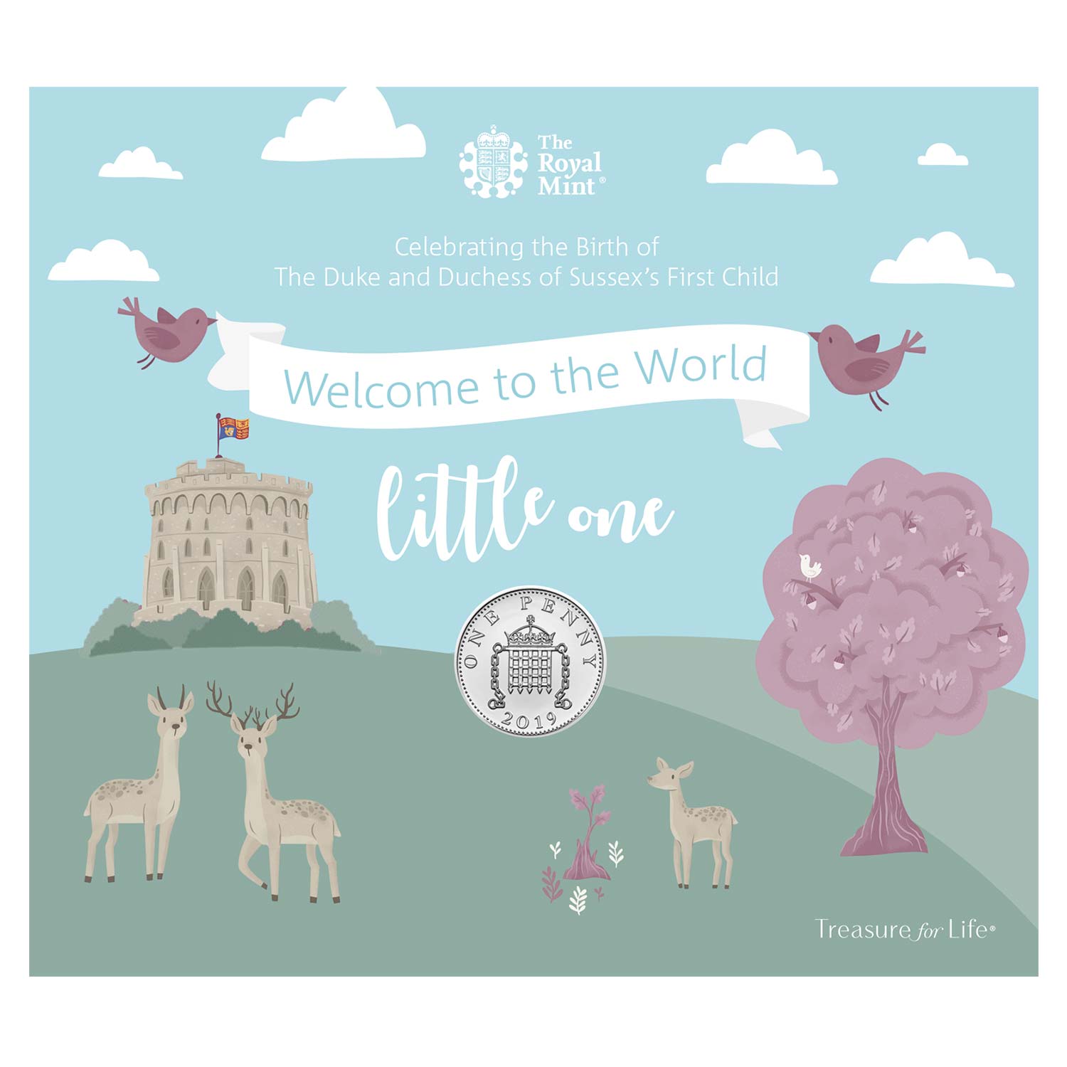 (image for) 2019 Silver Penny - The Duke & Duchess of Sussex's First Child