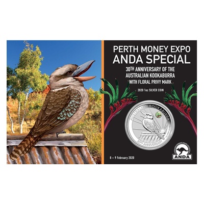 (image for) 2020 1oz Silver Kookaburra - Perth Money Expo ANDA SPECIAL