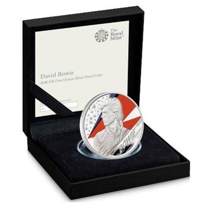 (image for) 2020 1oz Silver Proof Coin (Coloured) - DAVID BOWIE