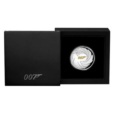 2020 1oz Silver Proof Gold Coloured Coin - GOLDENEYE 007 (image for) 2020 1oz Silver Proof Gold Coloured Coin - GOLDENEYE 007