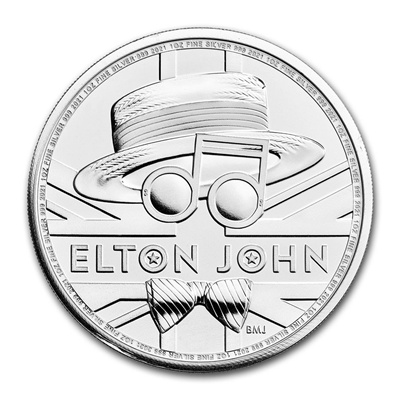 (image for) 2021 1oz Silver Coin - Music Legends: ELTON JOHN