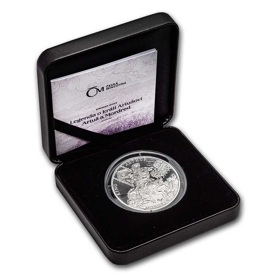 (image for) 2021 Niue 1oz Silver Proof Coin - Legend of King Arthur - ARTHUR AND MORDRED