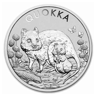 (image for) 2021 1oz Silver Coin - Australian QUOKKA