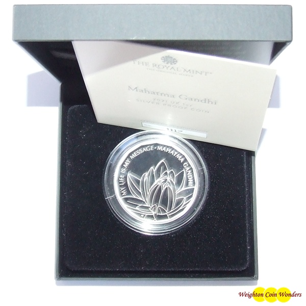 (image for) 2022 1oz Silver Proof Coin - MAHATMA GANDHI