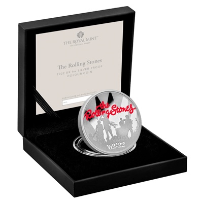 (image for) 2022 1oz Silver Proof Coin (Coloured) - ROLLING STONES