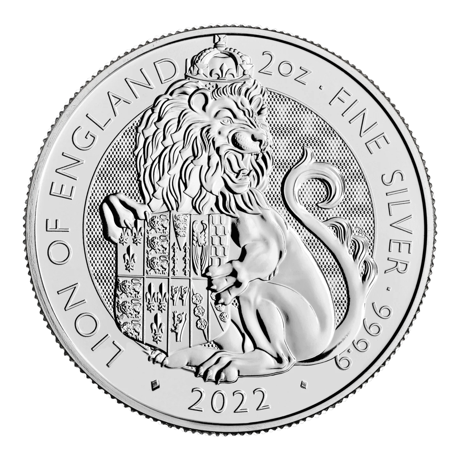 (image for) 2022 2oz Silver Royal Tudor Beasts - Lion of England