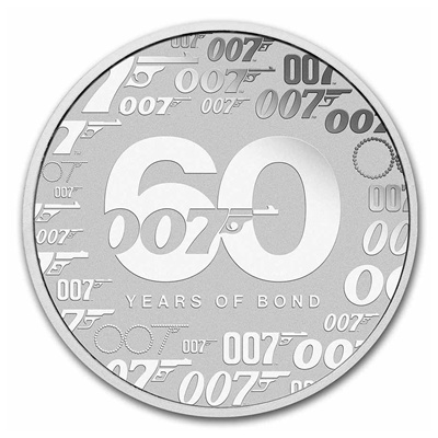 (image for) 2022 1oz Silver Coin – 60 YEARS OF JAMES BOND 007