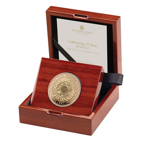 (image for) 2022 Gold Proof £2 - 25 Years of the £2 Coin