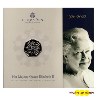 (image for) 2022 BU 50p Coin Pack - HM QEII - A Lifetime of Heart and Devotion