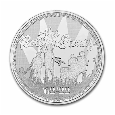 (image for) 2022 1oz Silver Coin - Music Legends: ROLLING STONES