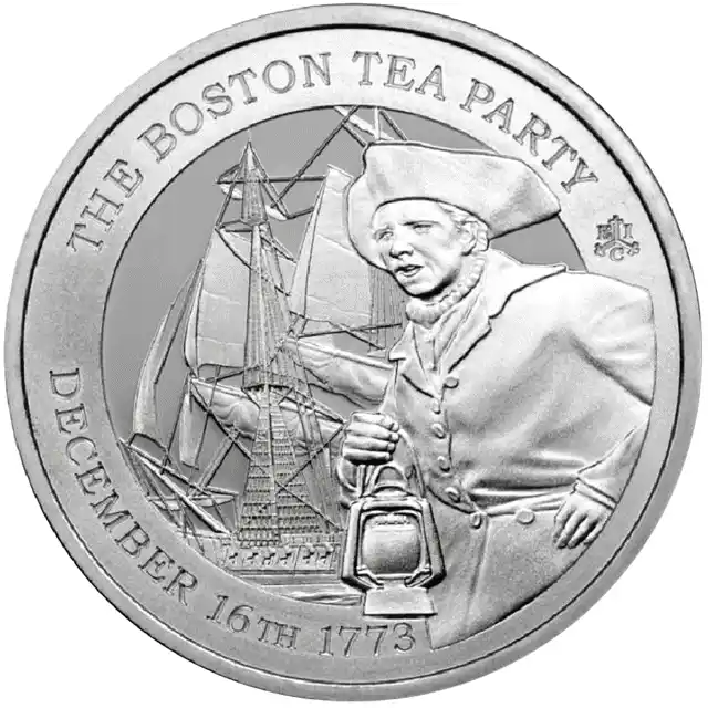 (image for) 2023 St Helena 1oz Silver Coin - BOSTON TEA PARTY