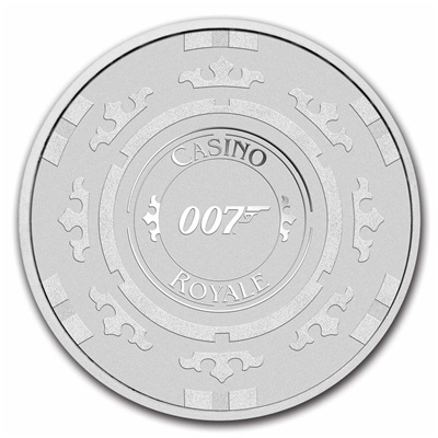 (image for) 2023 1oz Silver Coin – JAMES BOND CASINO ROYALE CHIP