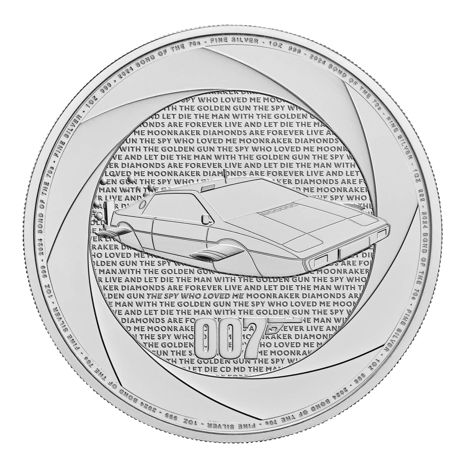 2024 1oz Silver Coin - James Bond of the 1970’s (image for) 2024 1oz Silver Coin - James Bond of the 1970’s