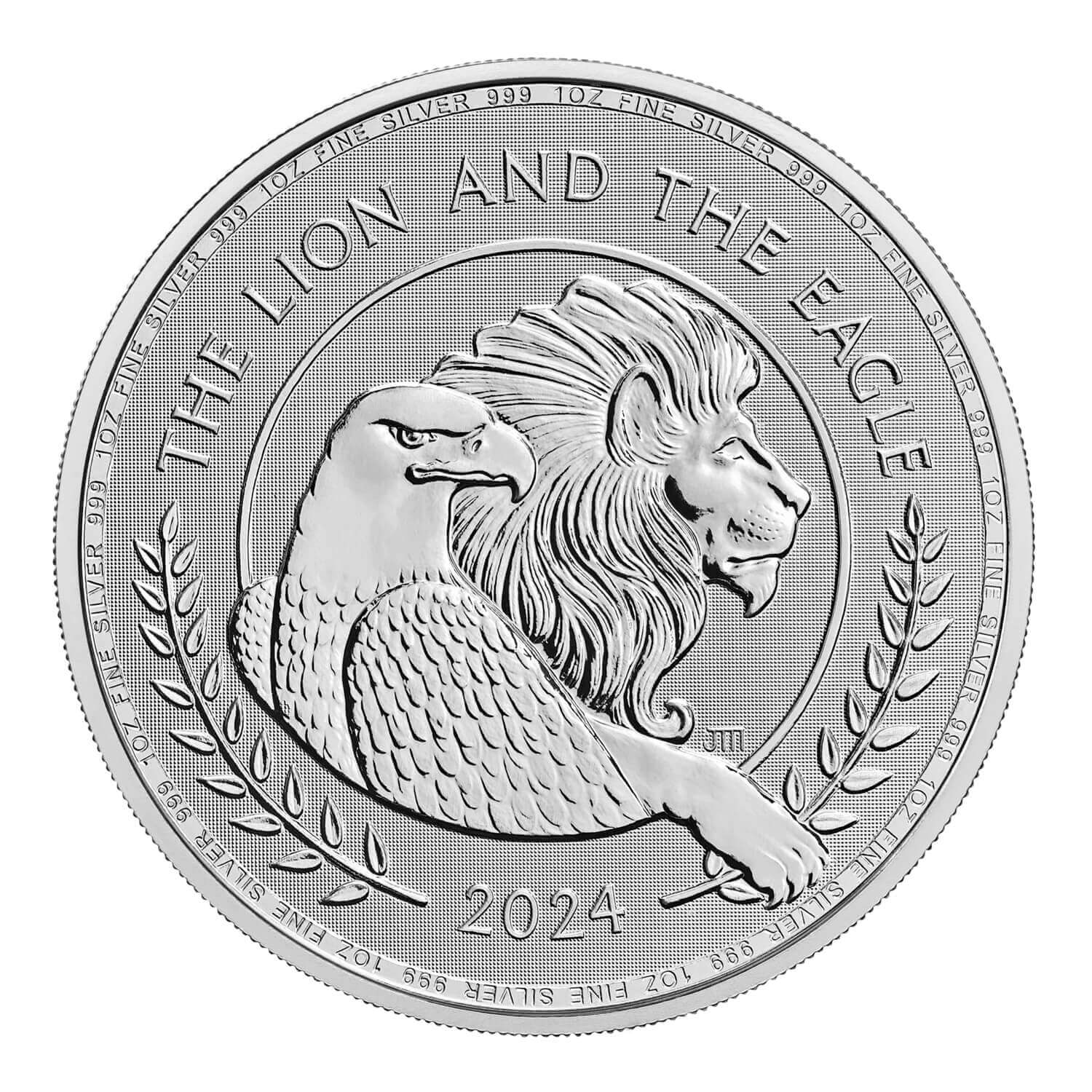 (image for) 2024 1oz Silver - British Lion and American Eagle Coin