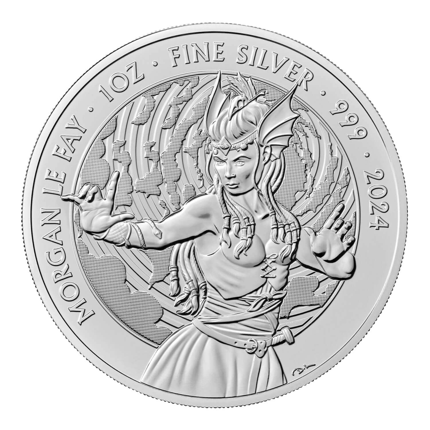 (image for) 2024 1oz Silver Bullion Coin - MORGAN LE FAY