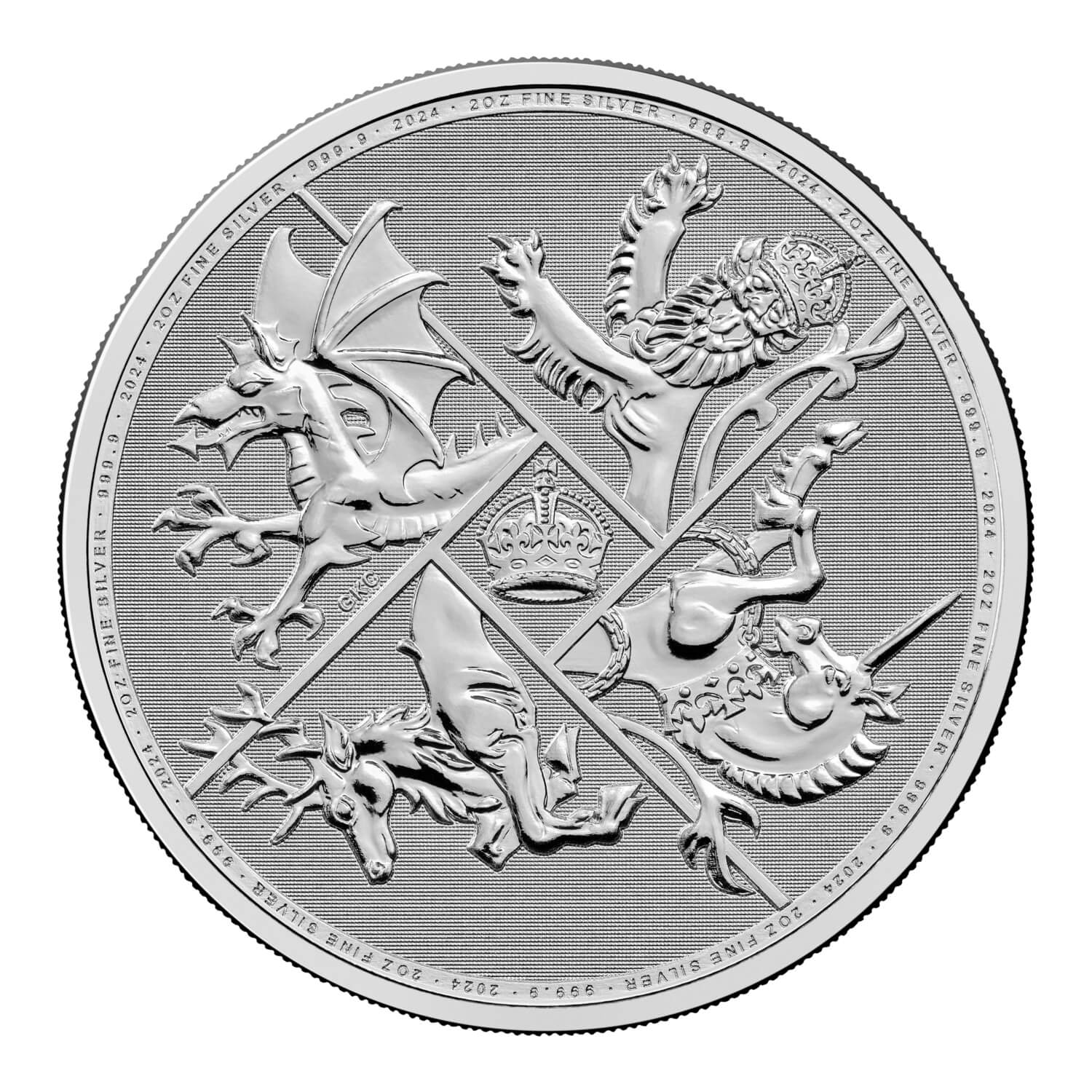 (image for) 2024 2oz Silver Bullion Coin - Four Nations