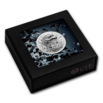 (image for) 2024 Cook Islands 3oz Silver Proof - SILVER BURST BALD EAGLE