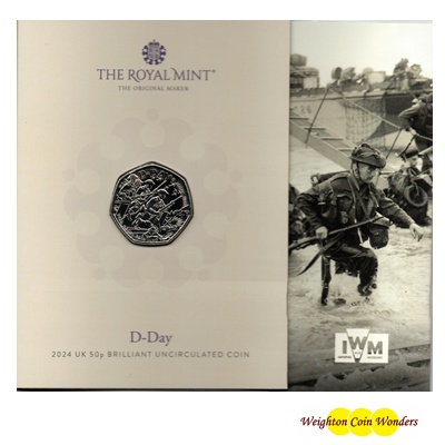 (image for) 2024 BU 50p Coin Pack - 80th Anniversary of D-Day
