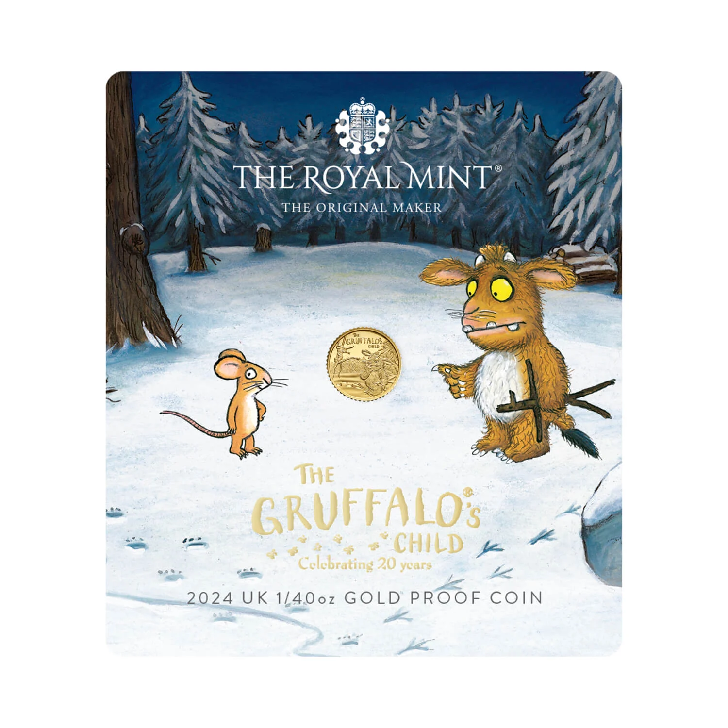2024 UK 1/40oz Gold Proof Coin - THE GRUFFALOS CHILD (image for) 2024 UK 1/40oz Gold Proof Coin - THE GRUFFALOS CHILD