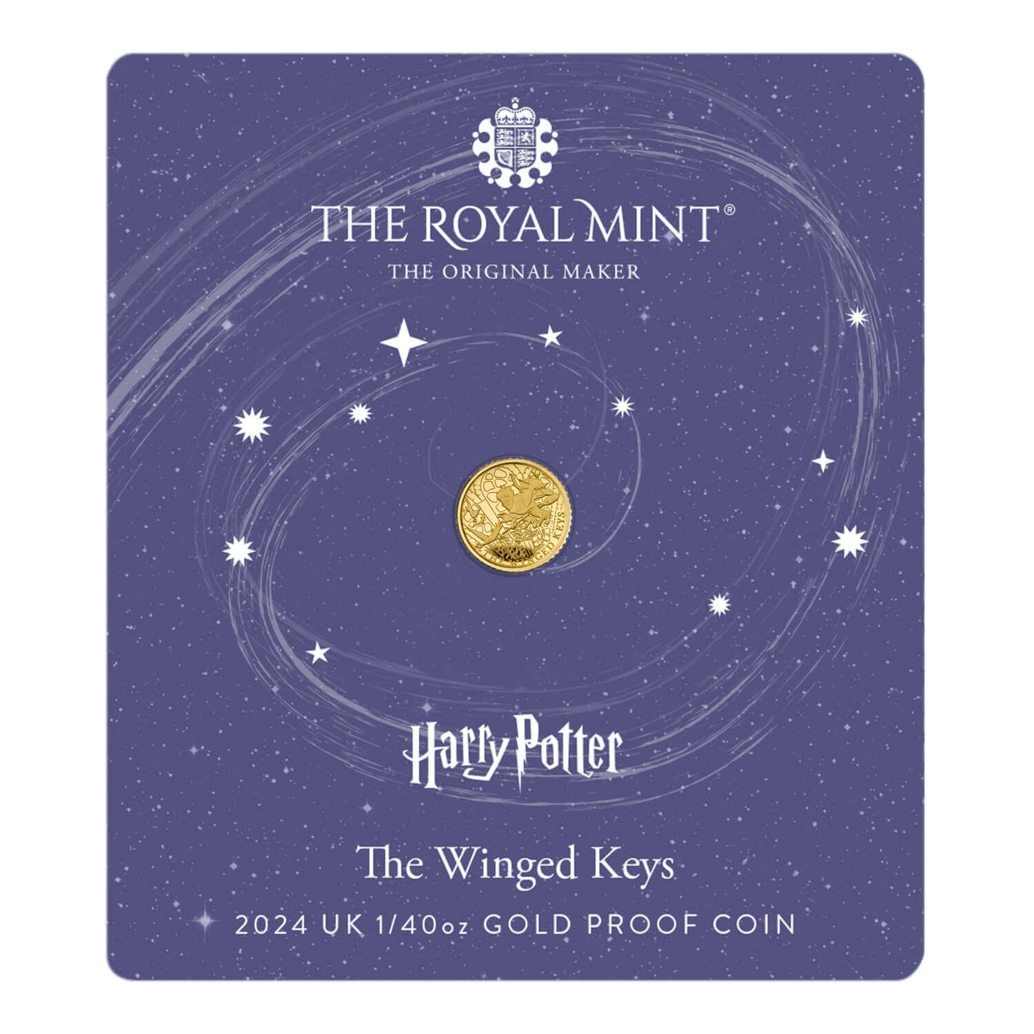 (image for) 2024 1/40oz Gold Proof Coin - Harry Potter - THE WINGED KEYS