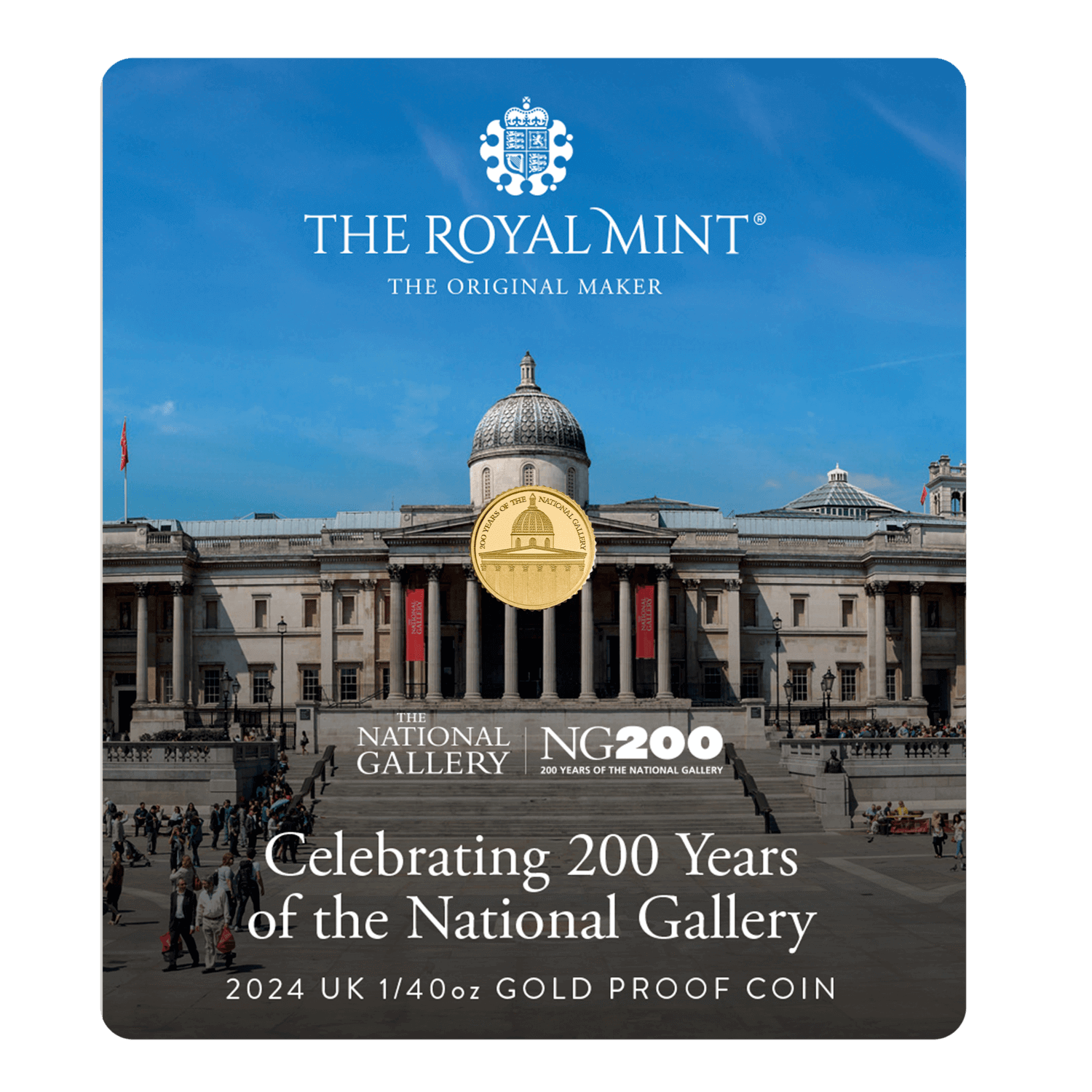 (image for) 2024 UK 1/40oz Gold Proof Coin - NATIONAL ART GALLERY