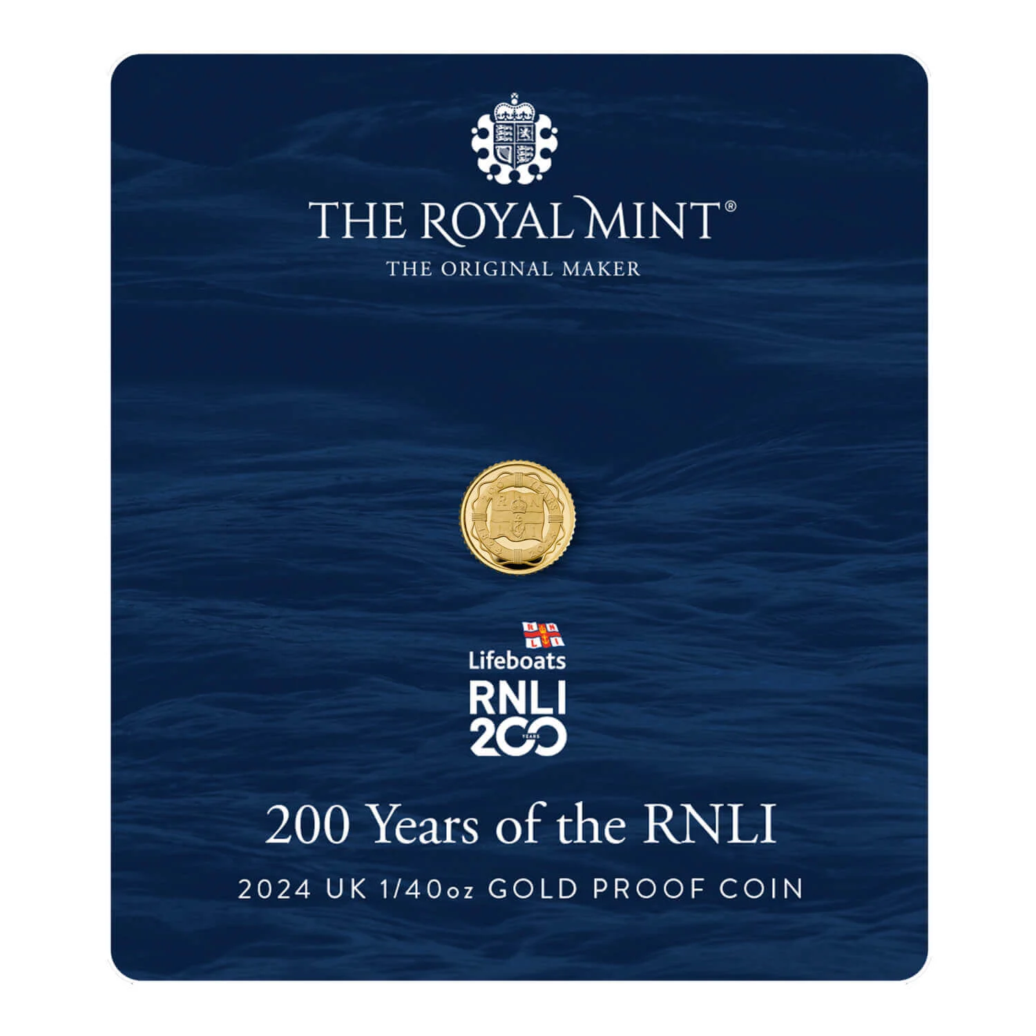 (image for) 2024 UK 1/40oz Gold Proof Coin - 200 YEARS OF RNLI
