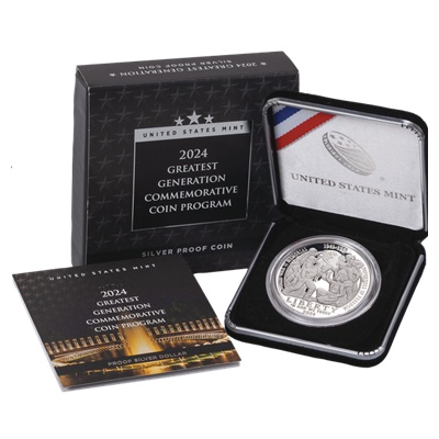 (image for) 2024 Silver Proof Coin - GREATEST GENERATION COMMEMORATIVE COIN PROGRAMME